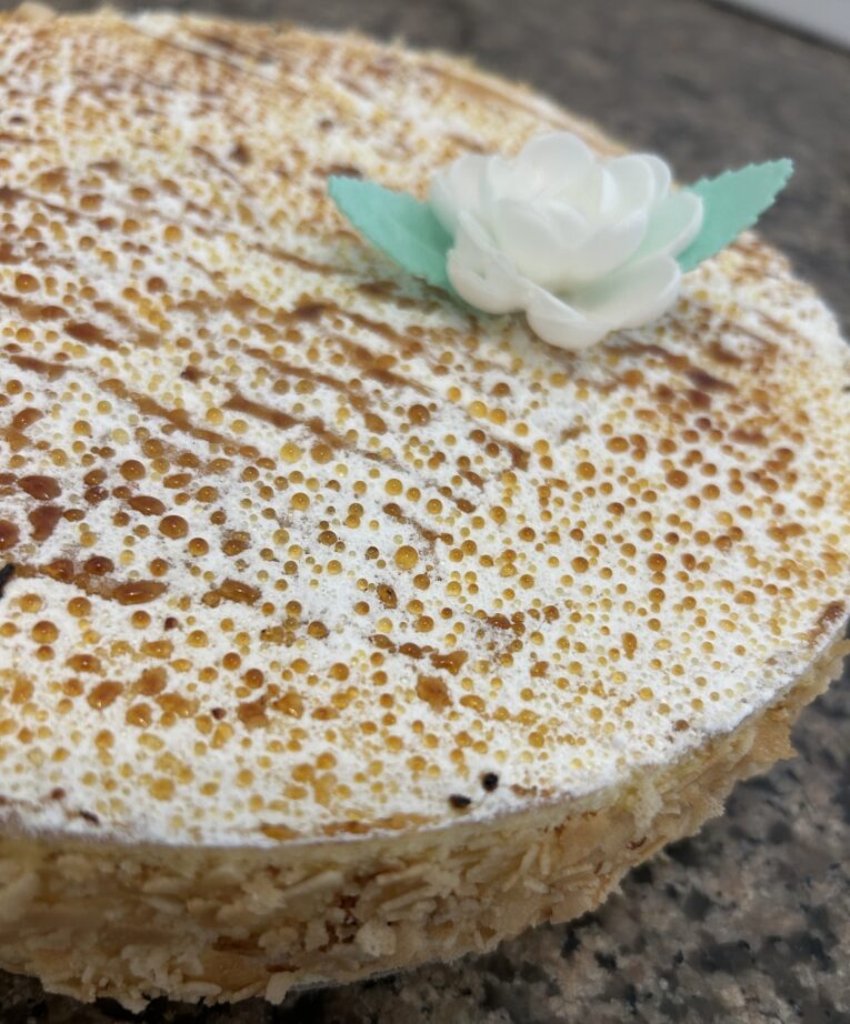 Pie neuf à la vanille